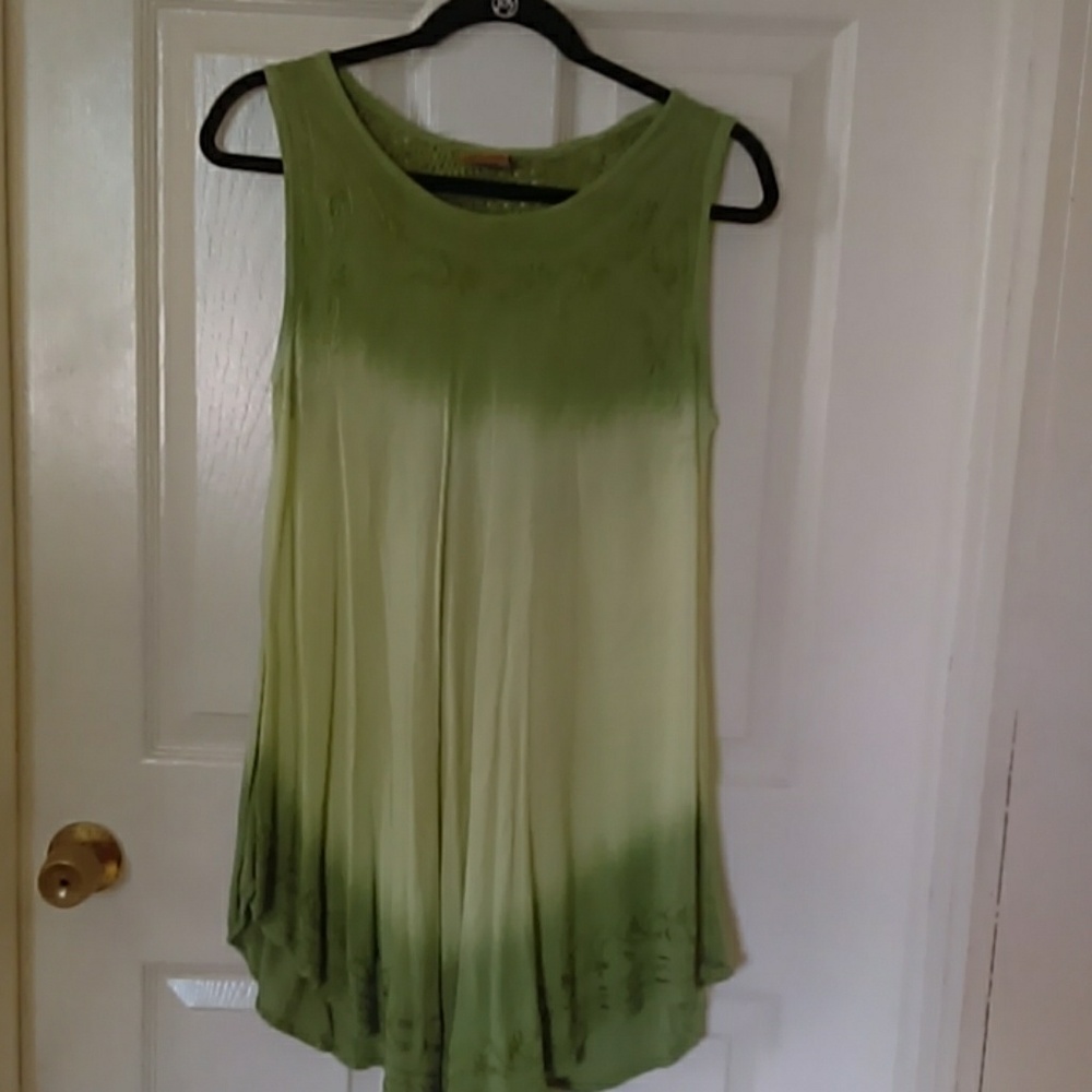 Green tank/dress/cover up